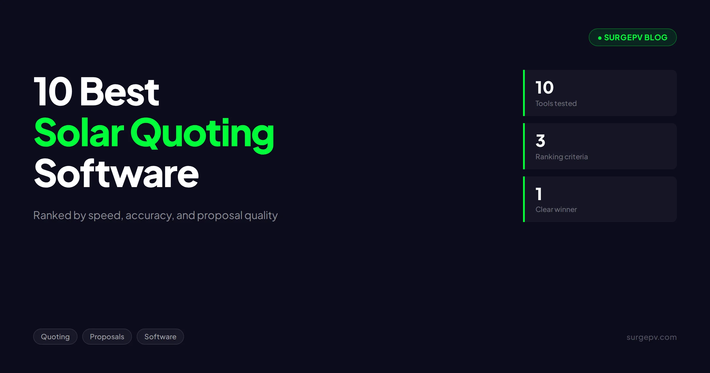 Top 10 Best Solar Quoting Tools We Tested (2026)