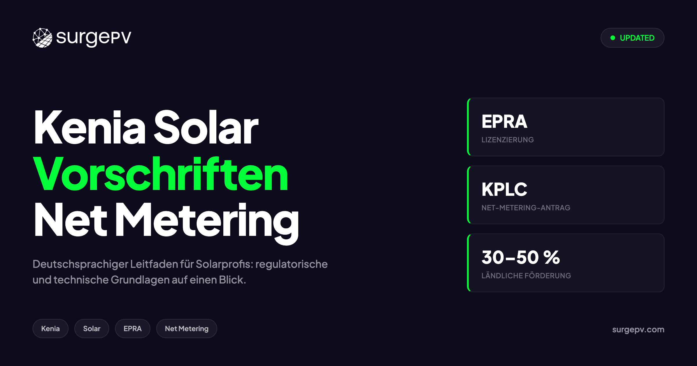Kenia Solarvorschriften 2026: EPRA Net Metering & Lizenzierungsleitfaden