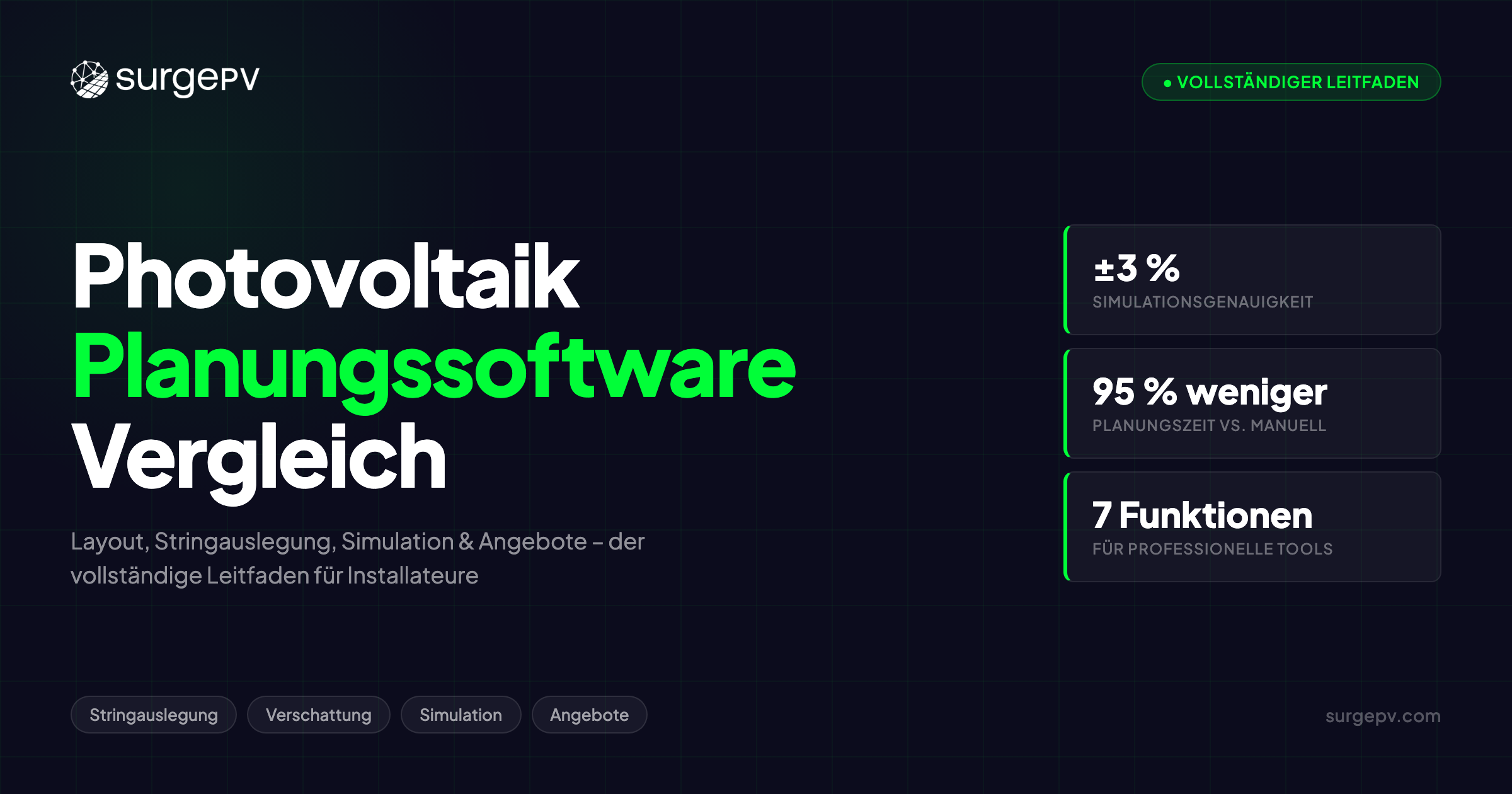 Photovoltaik Planungssoftware: Vollständiger Leitfaden für Installateure