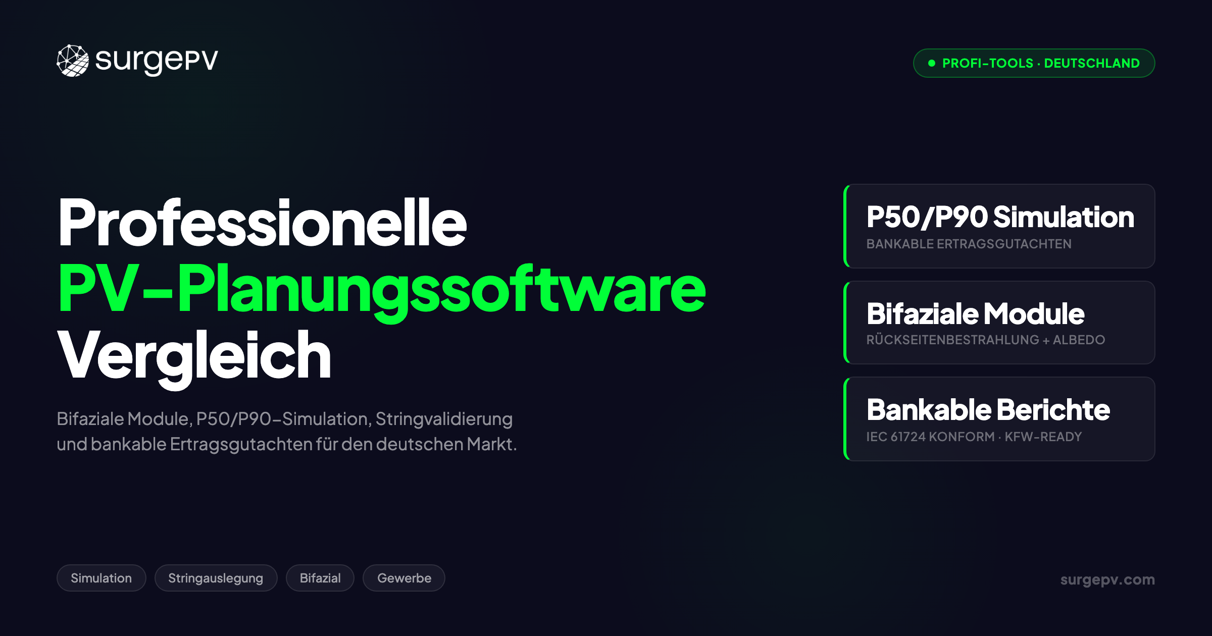 Professionelle PV-Planungssoftware: Erweiterte Funktionen & Vergleich