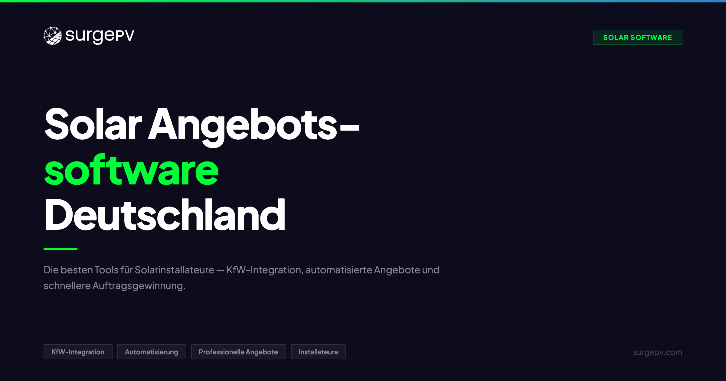 Solar Angebotssoftware Deutschland 2026: Die besten Tools für Installateure