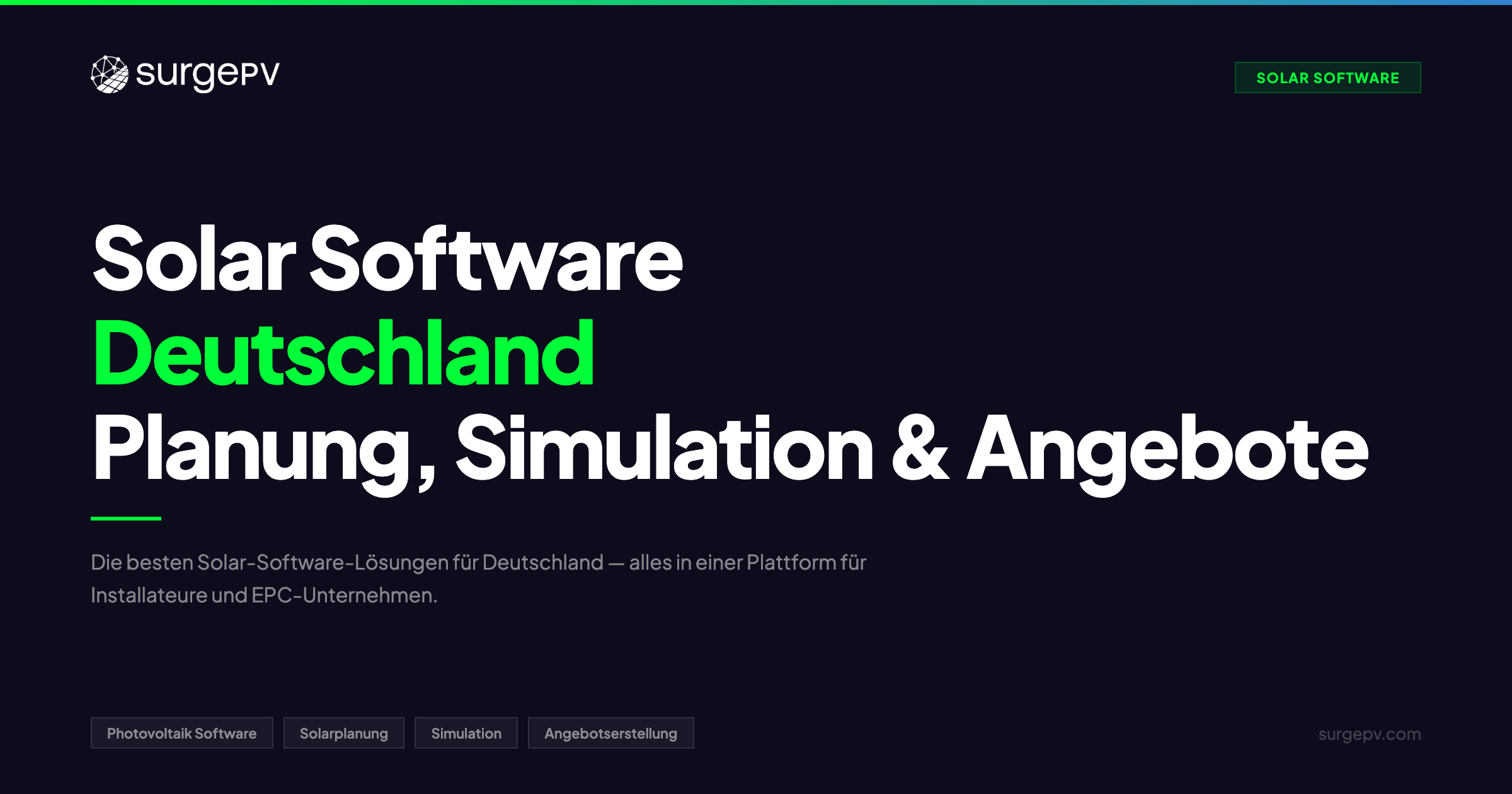 Solar Software Deutschland 2026: Planung, Simulation & Angebote
