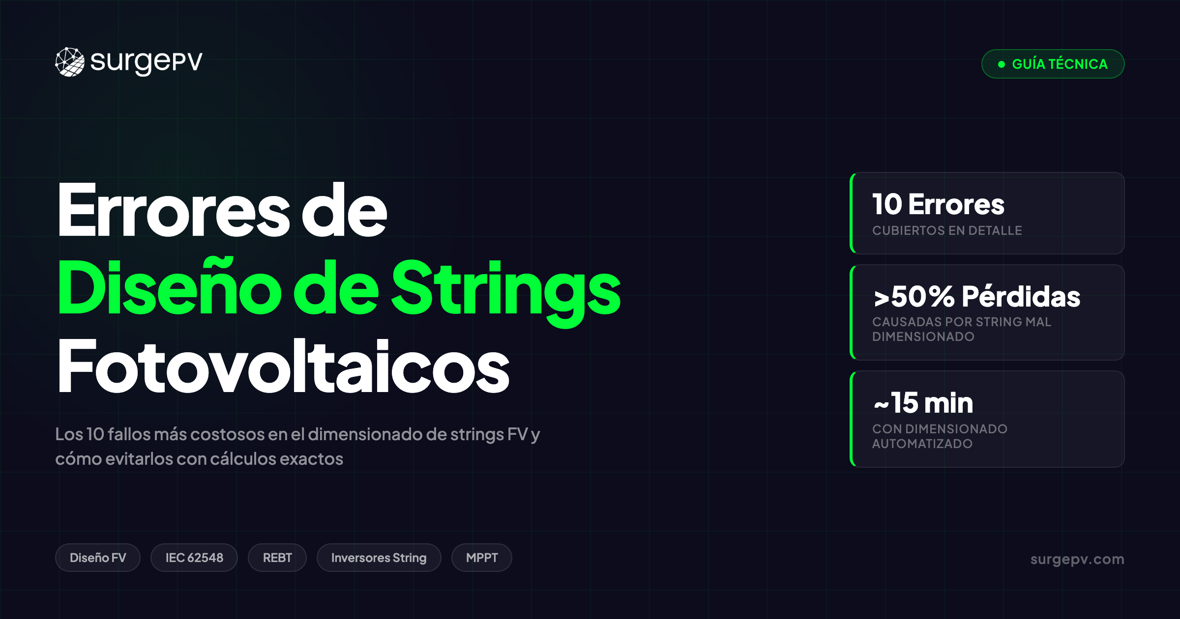 Errores de Diseño de Strings Fotovoltaicos