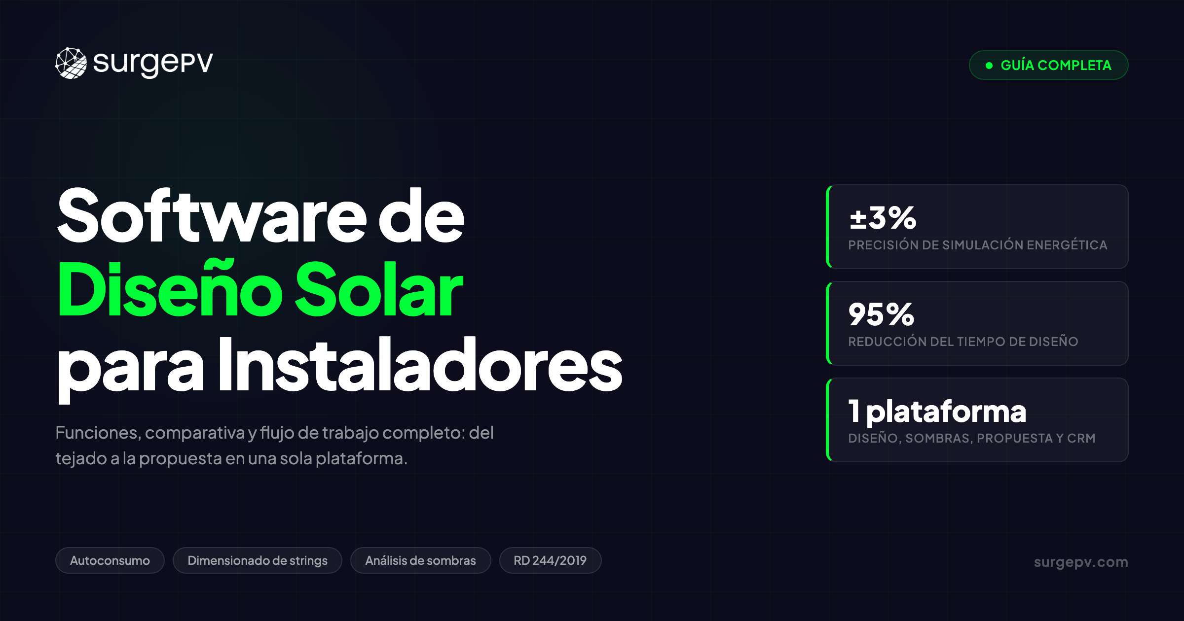 Software de Diseño de Sistemas Solares