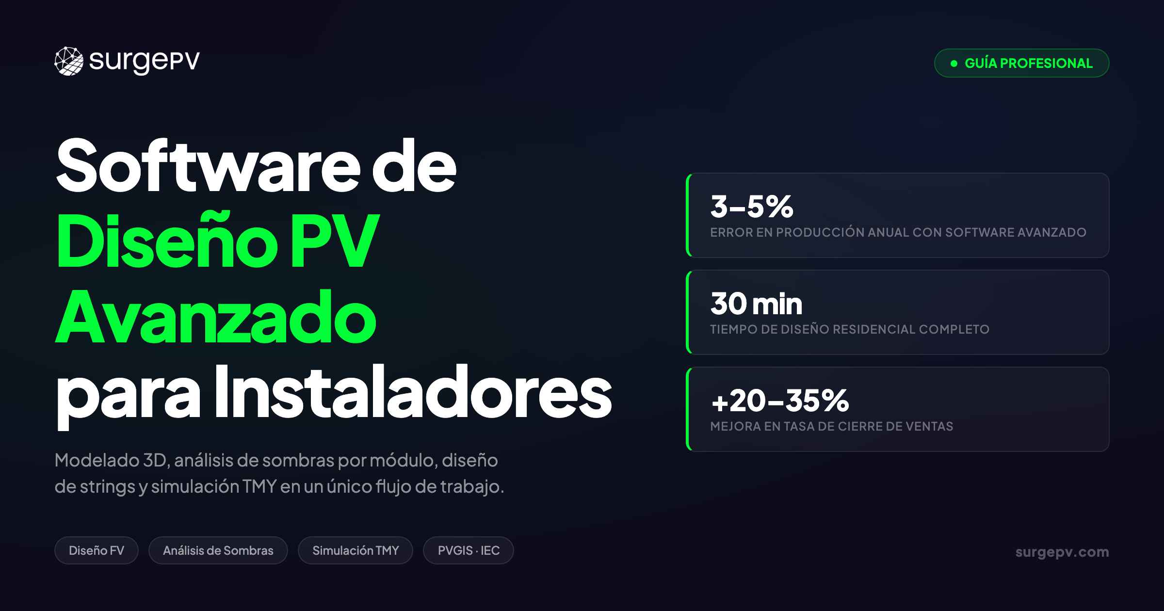 Software de Diseño PV Avanzado: Funciones Profesionales para Instaladores