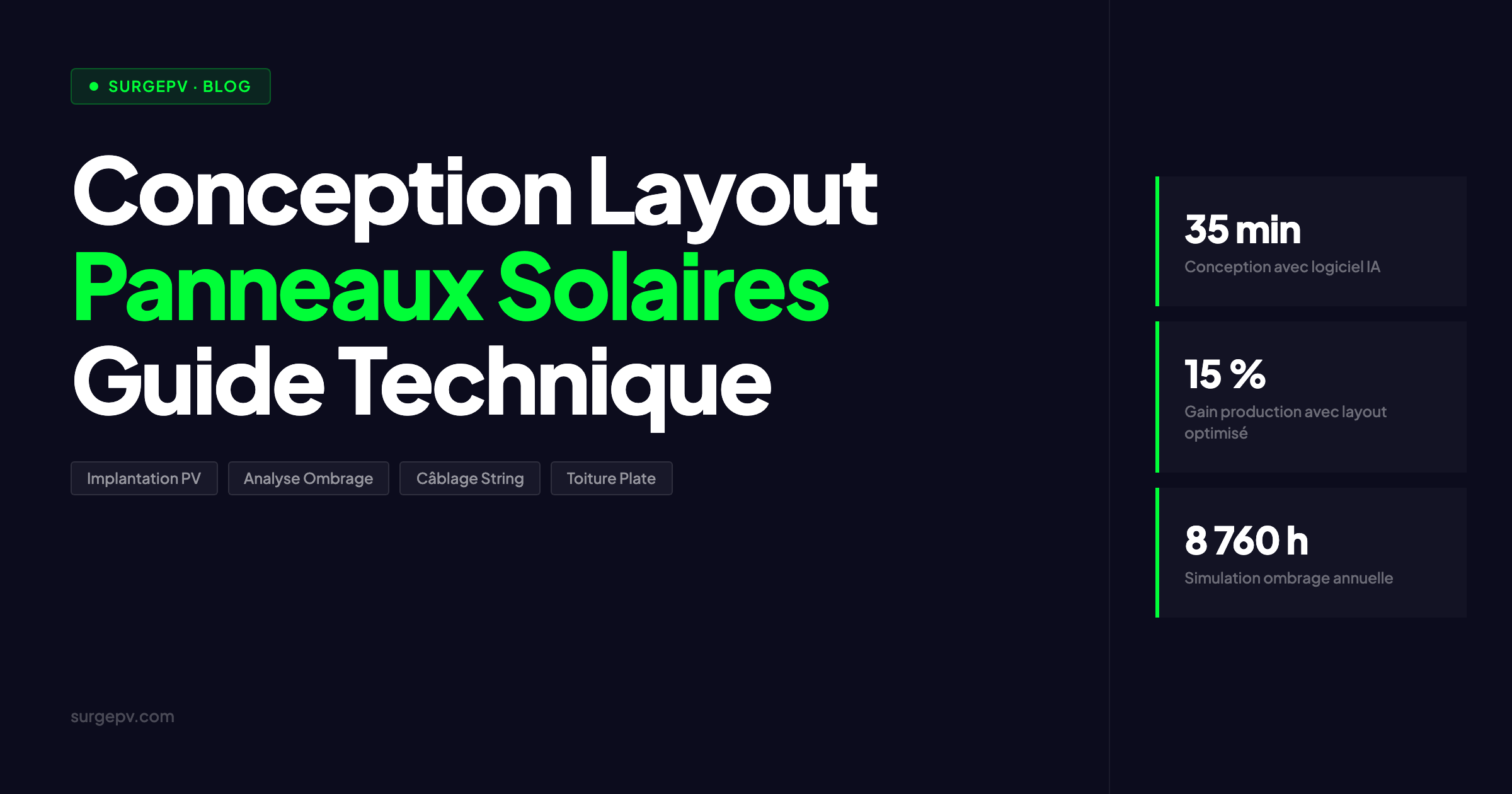 Conception Layout Panneaux Solaires