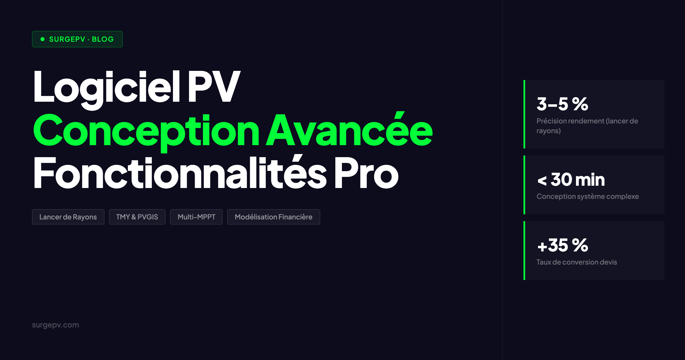 Logiciel PV Conception Avancée : Fonctionnalités Professionnelles & Comparatif
