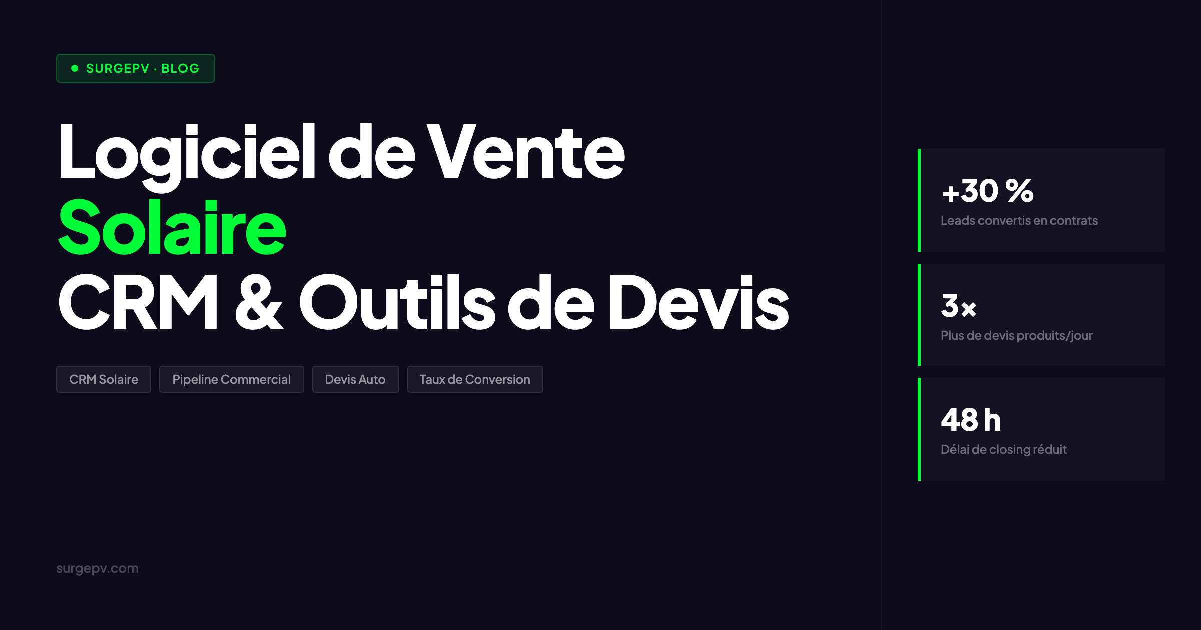 Logiciel de Vente Solaire