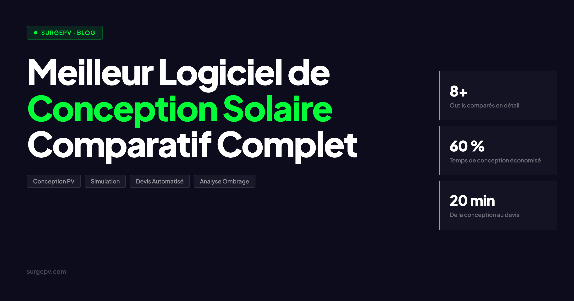 Meilleur Logiciel de Conception Solaire