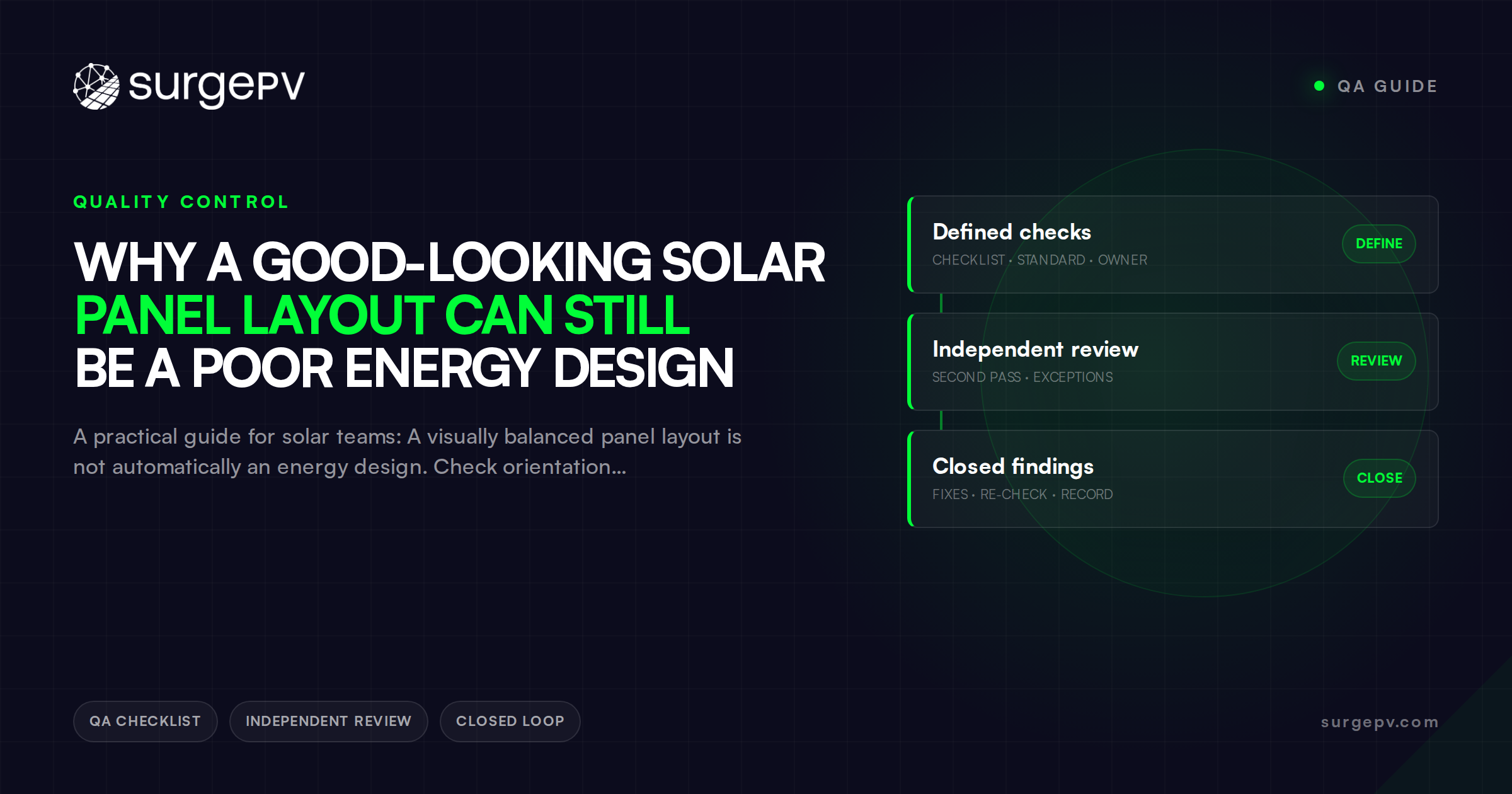 Why a Good-Looking Solar Panel Layout Can Still Be a Poor Energy Design