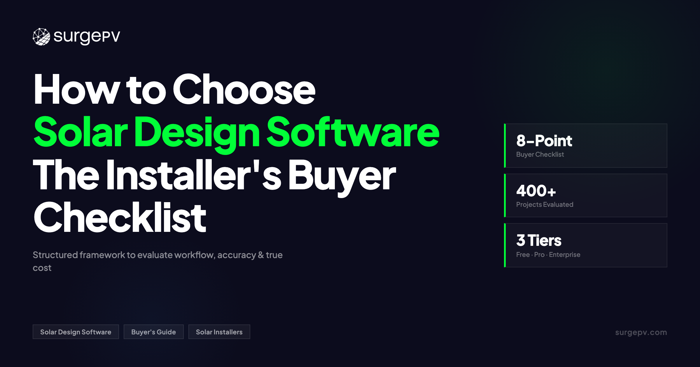 How to Choose Solar Design Software: The Installer's Buyer Checklist