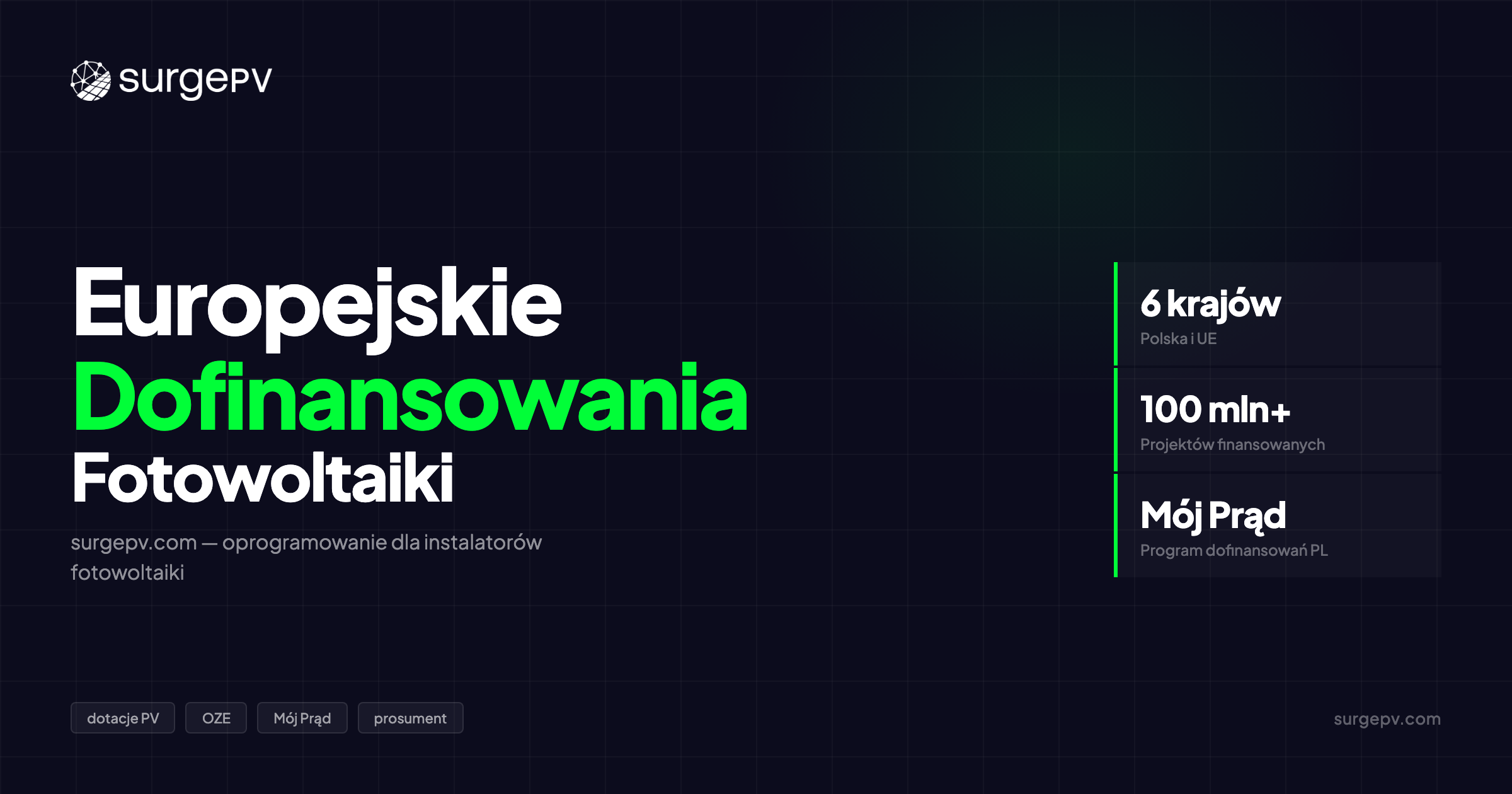 Europejskie Dofinansowania Fotowoltaiki