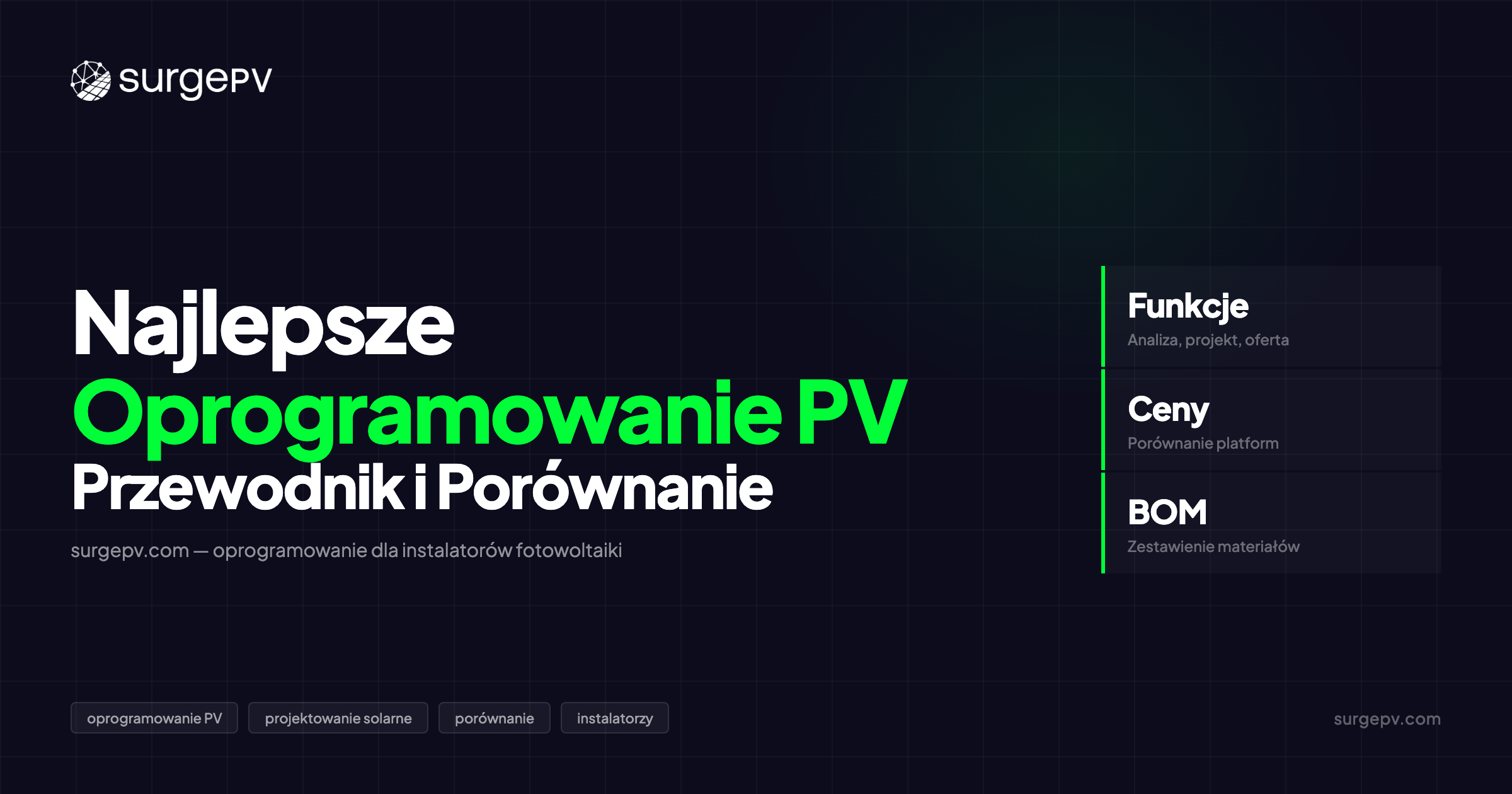 Najlepsze Oprogramowanie do Projektowania Solarnego 2026