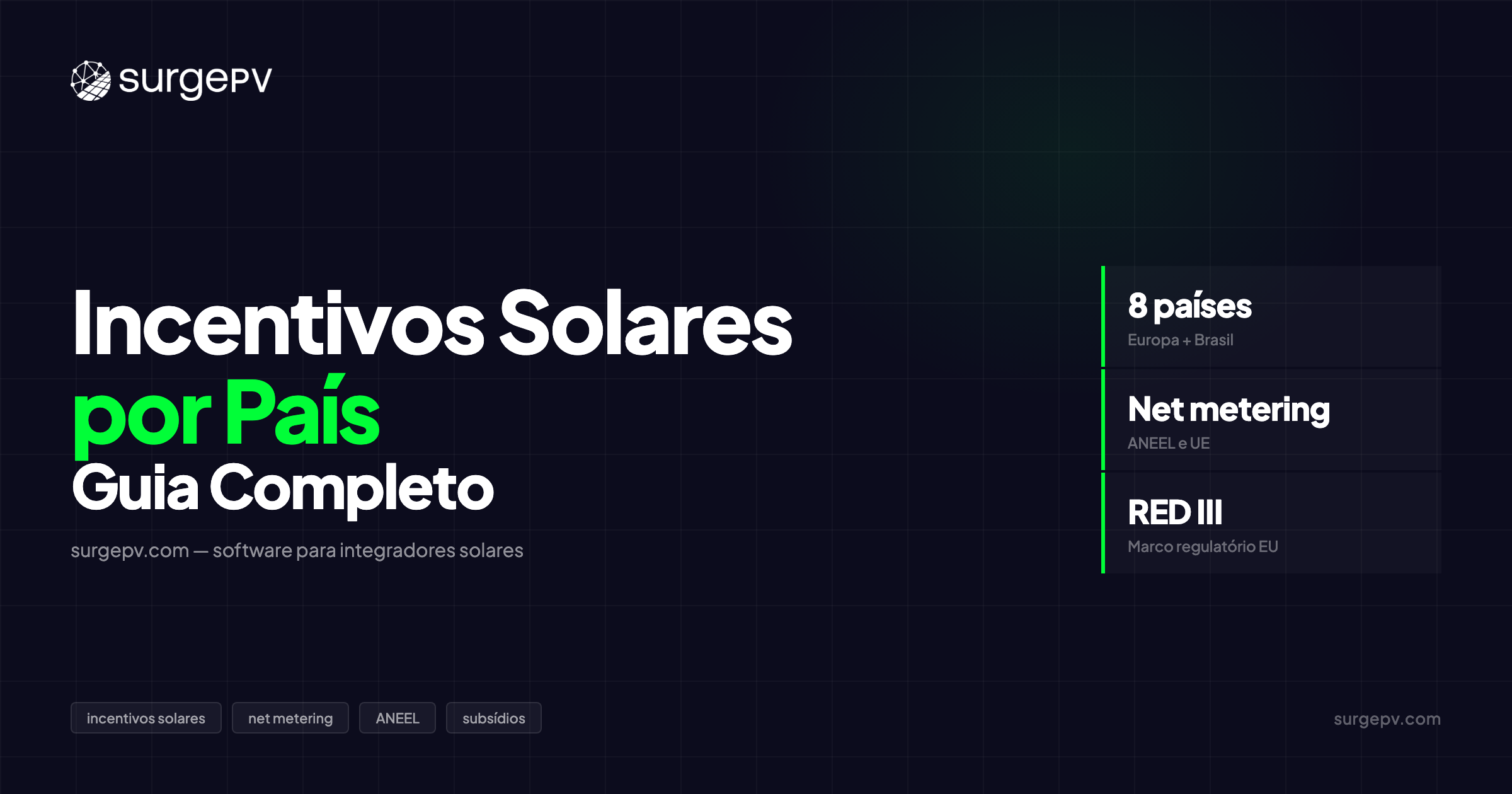 Incentivos Solares por País