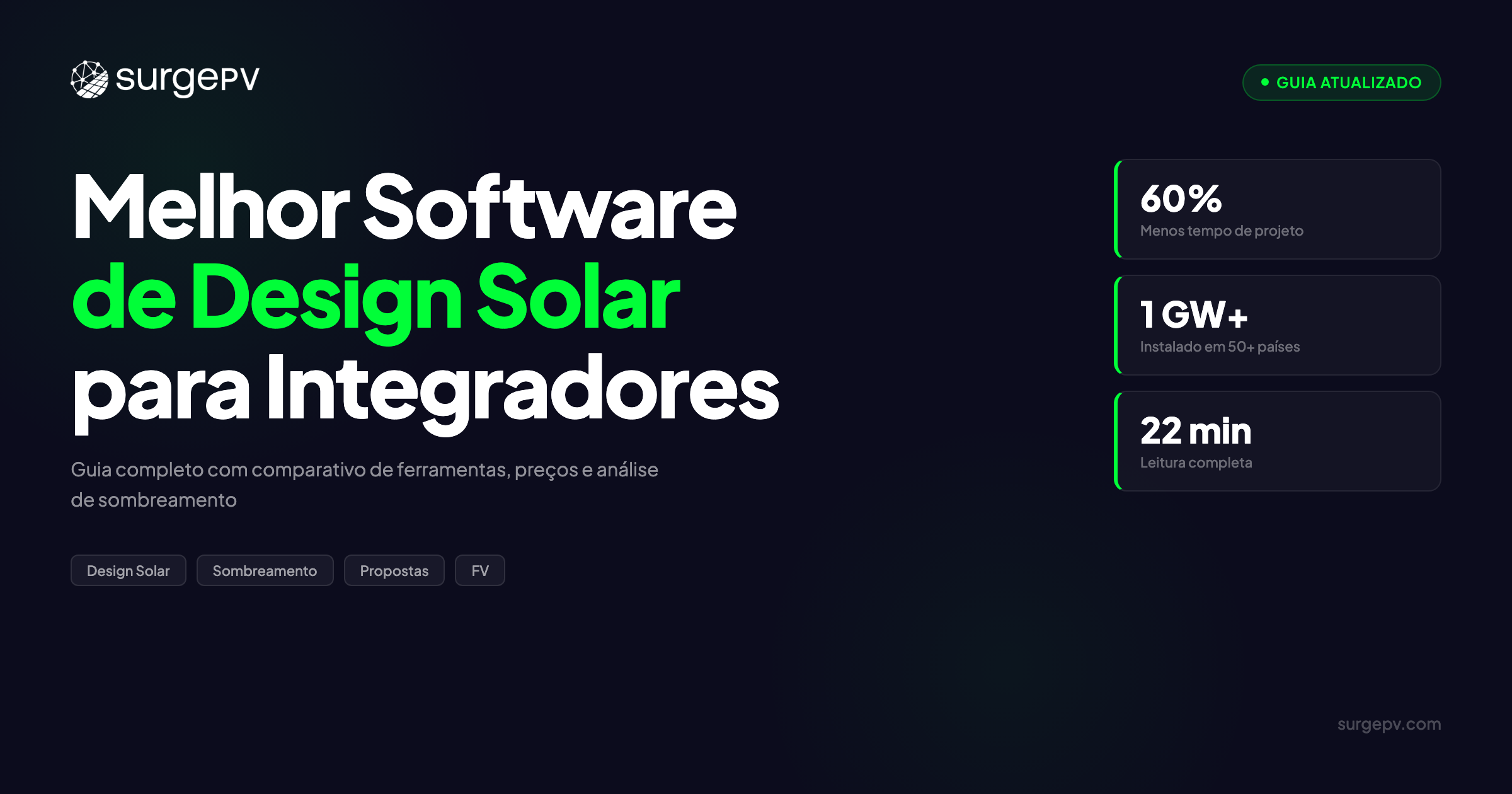 Melhor Software de Design Solar 2026: Guia Completo com Comparativo de Ferramentas