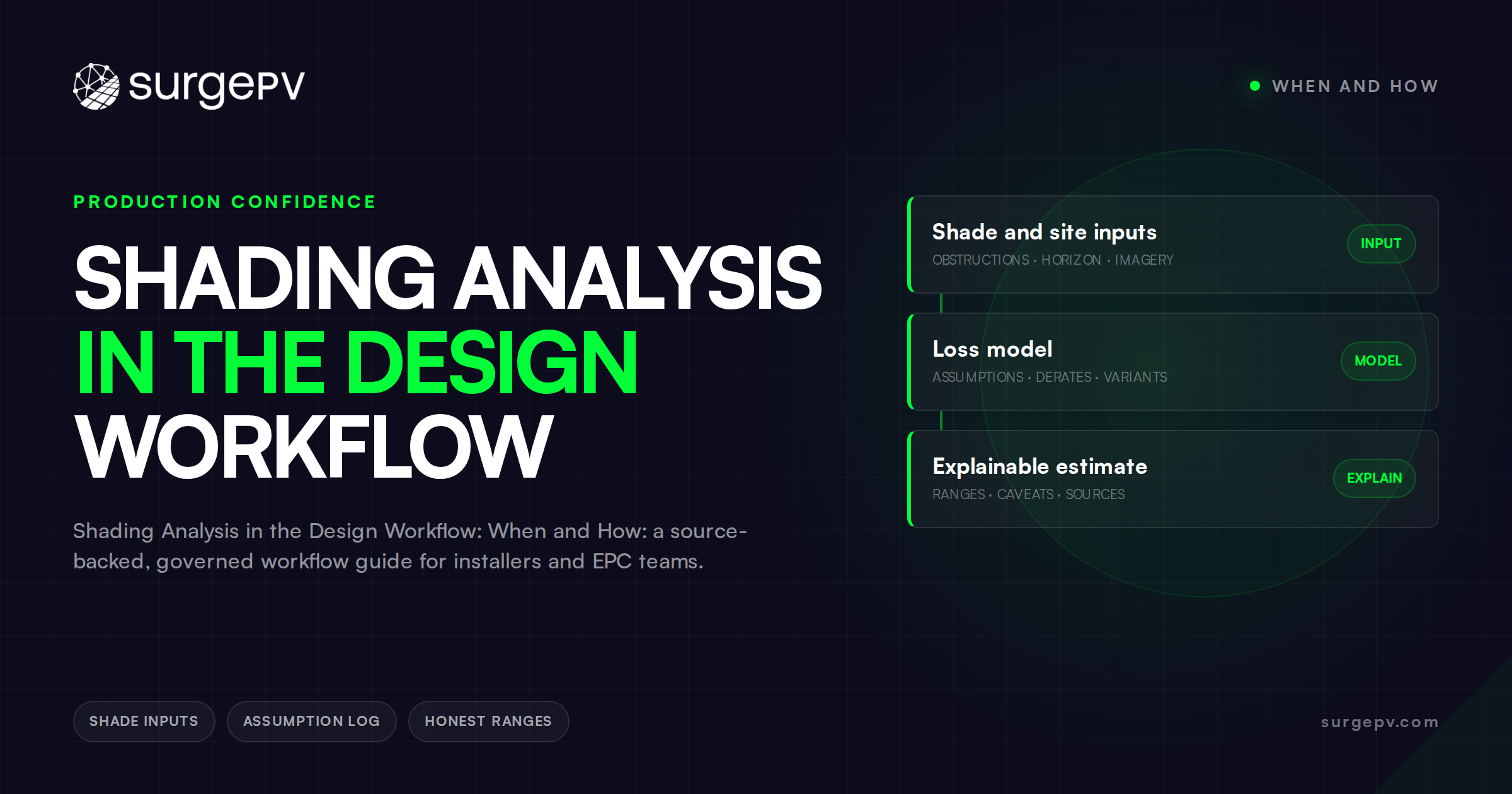 Shading Analysis in the Design Workflow: When and How