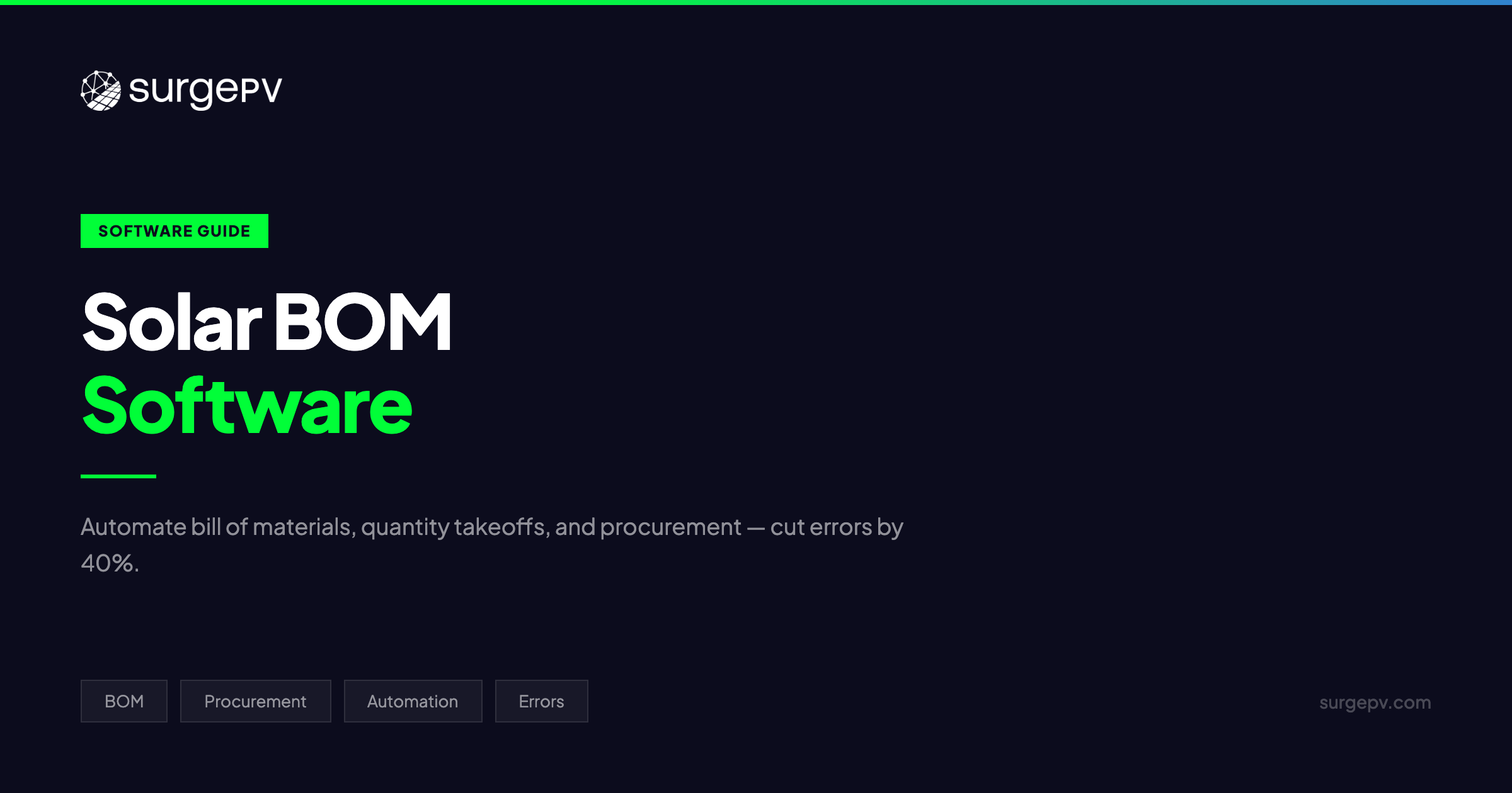 Solar BOM Software 2026: Automate Bill of Materials for PV Projects