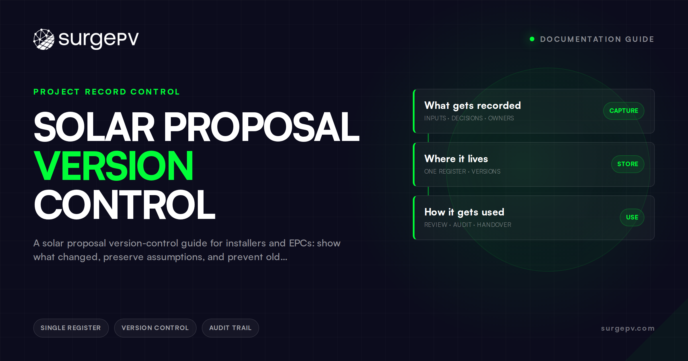 Solar Proposal Version Control: How to Keep Customer Documents Current