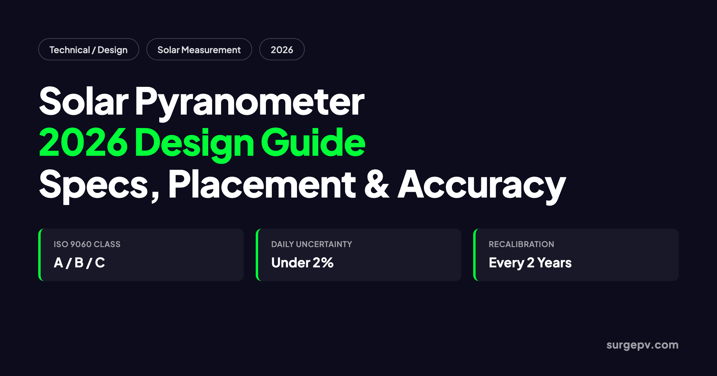 Solar Pyranometer 2026: Design Guide for Accurate Irradiance Measurement