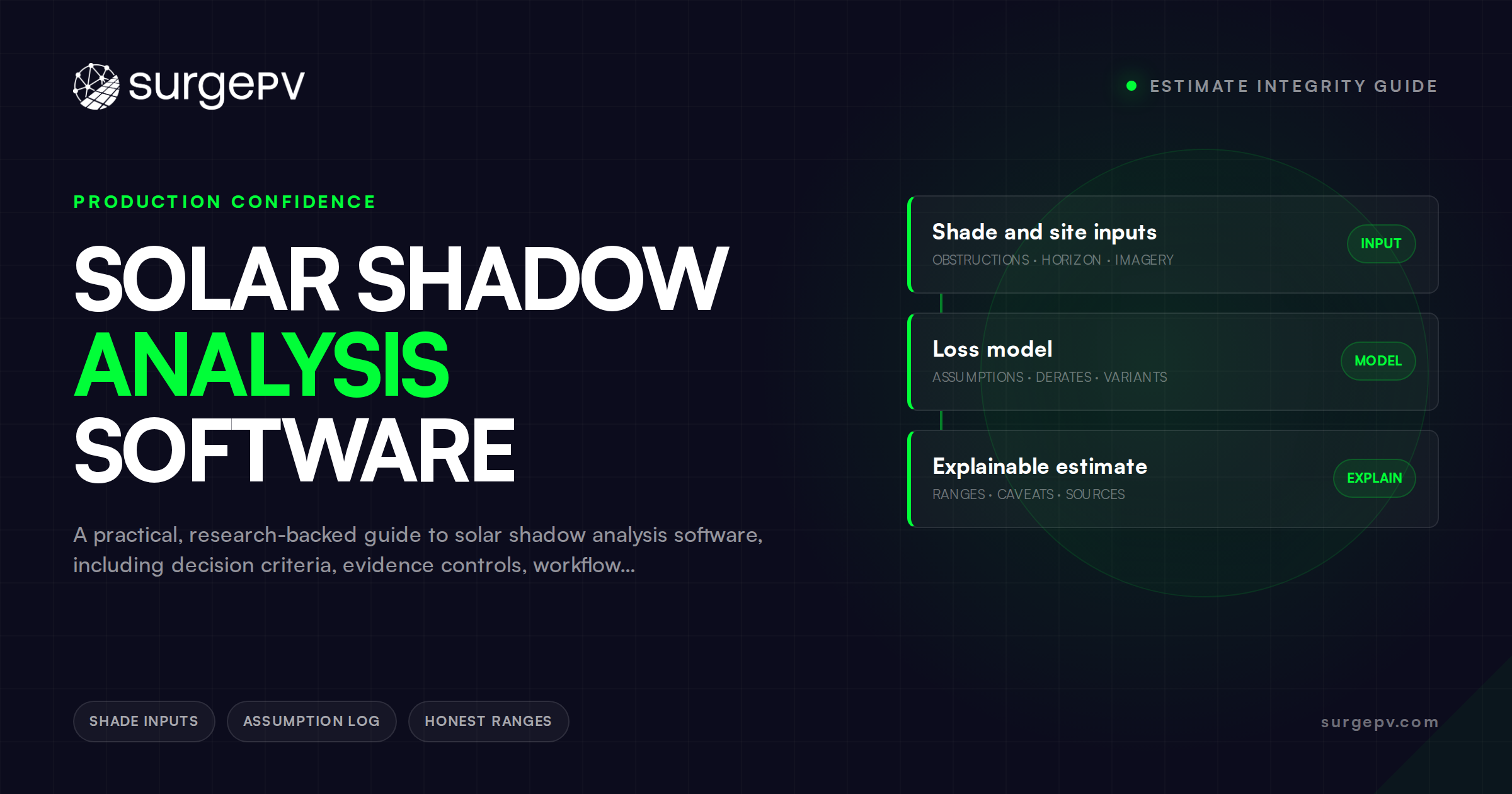 Solar Shadow Analysis Software: What a Defensible Workflow Requires