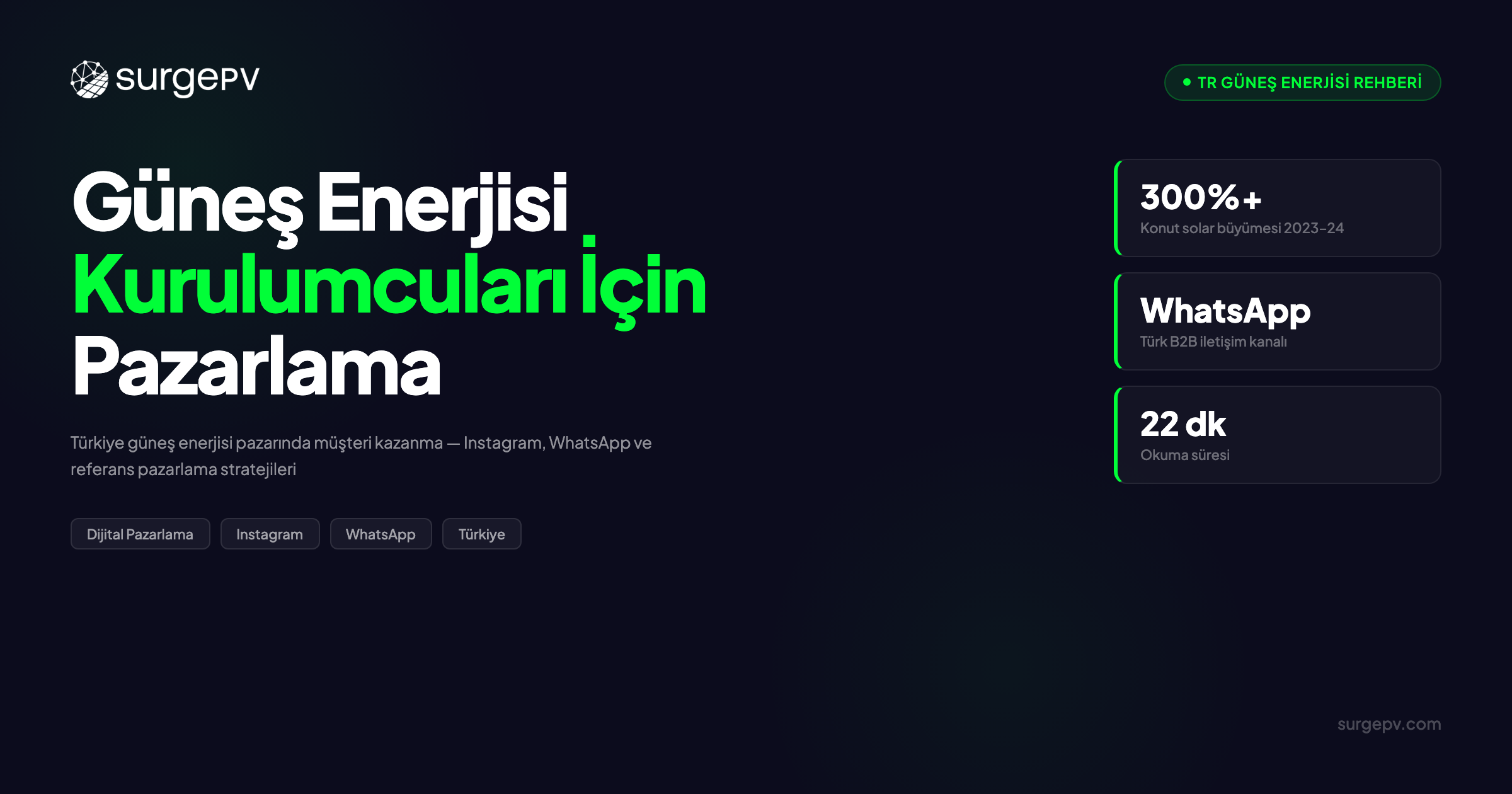 Güneş Enerjisi Kurulumcuları için Pazarlama 2026