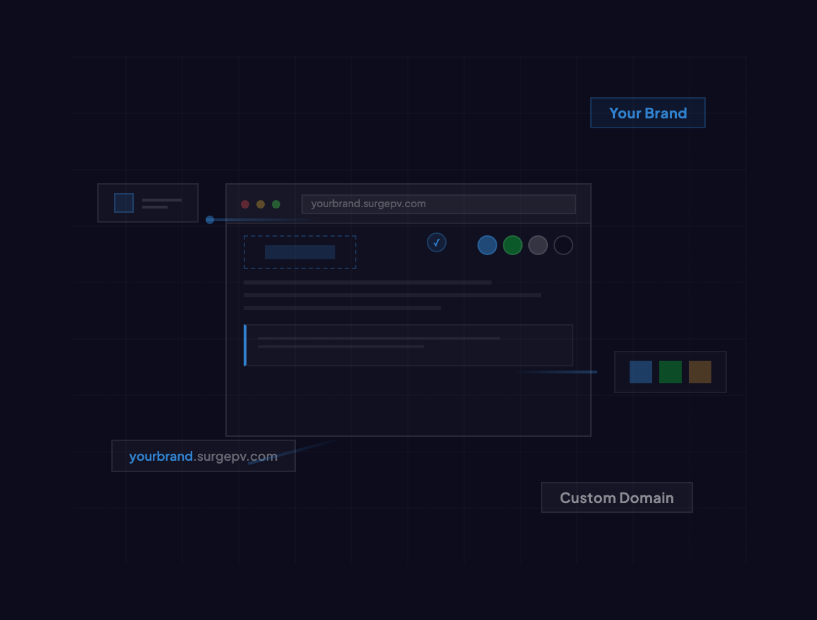 إعداد المنصة بعلامة تجارية وألوان ونطاق مخصص
