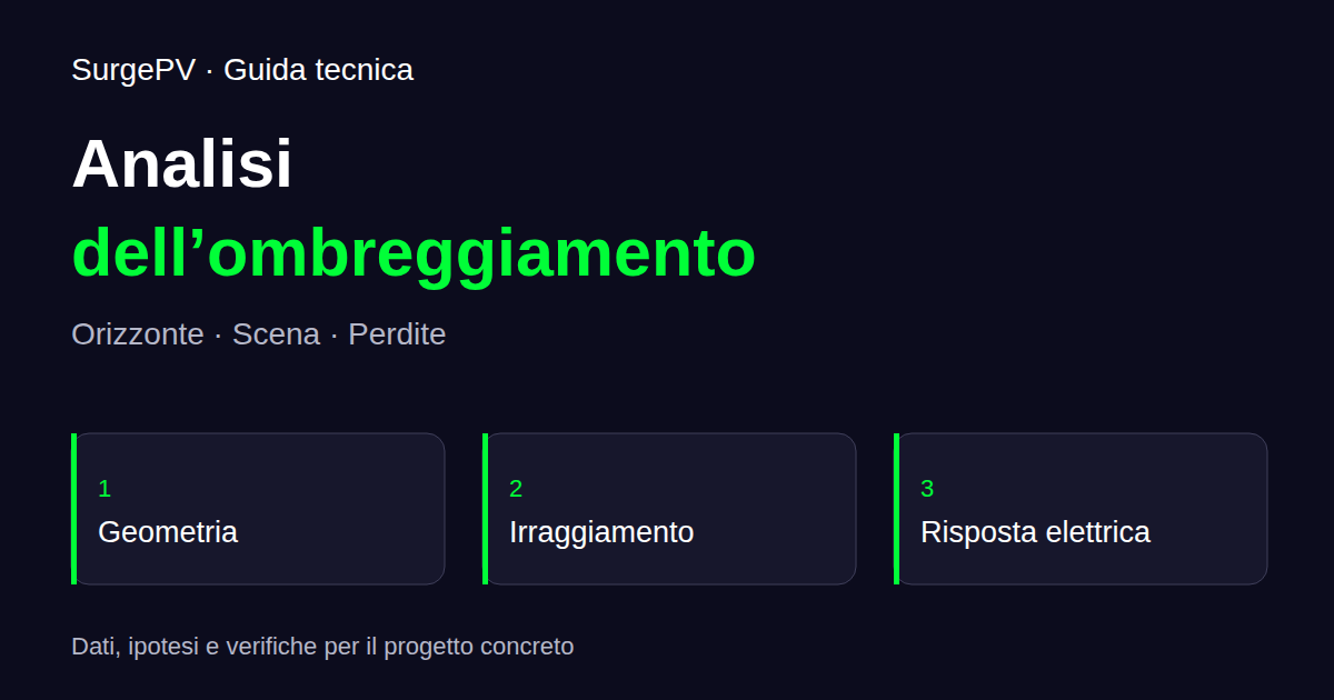 Software analisi ombreggiamento: metodi e confronto