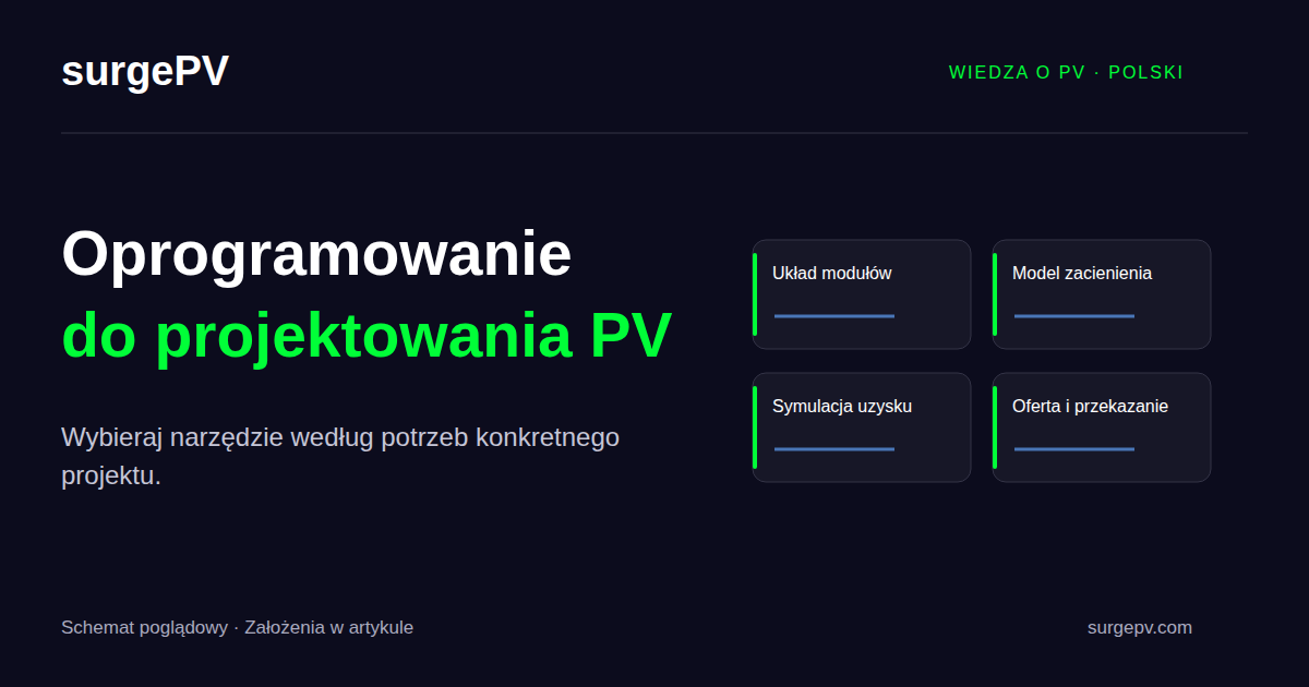 Najlepsze oprogramowanie do projektowania PV