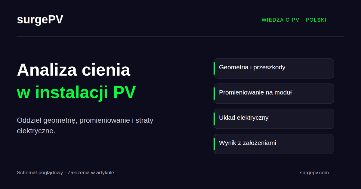 Analiza zacienienia PV: wybór oprogramowania