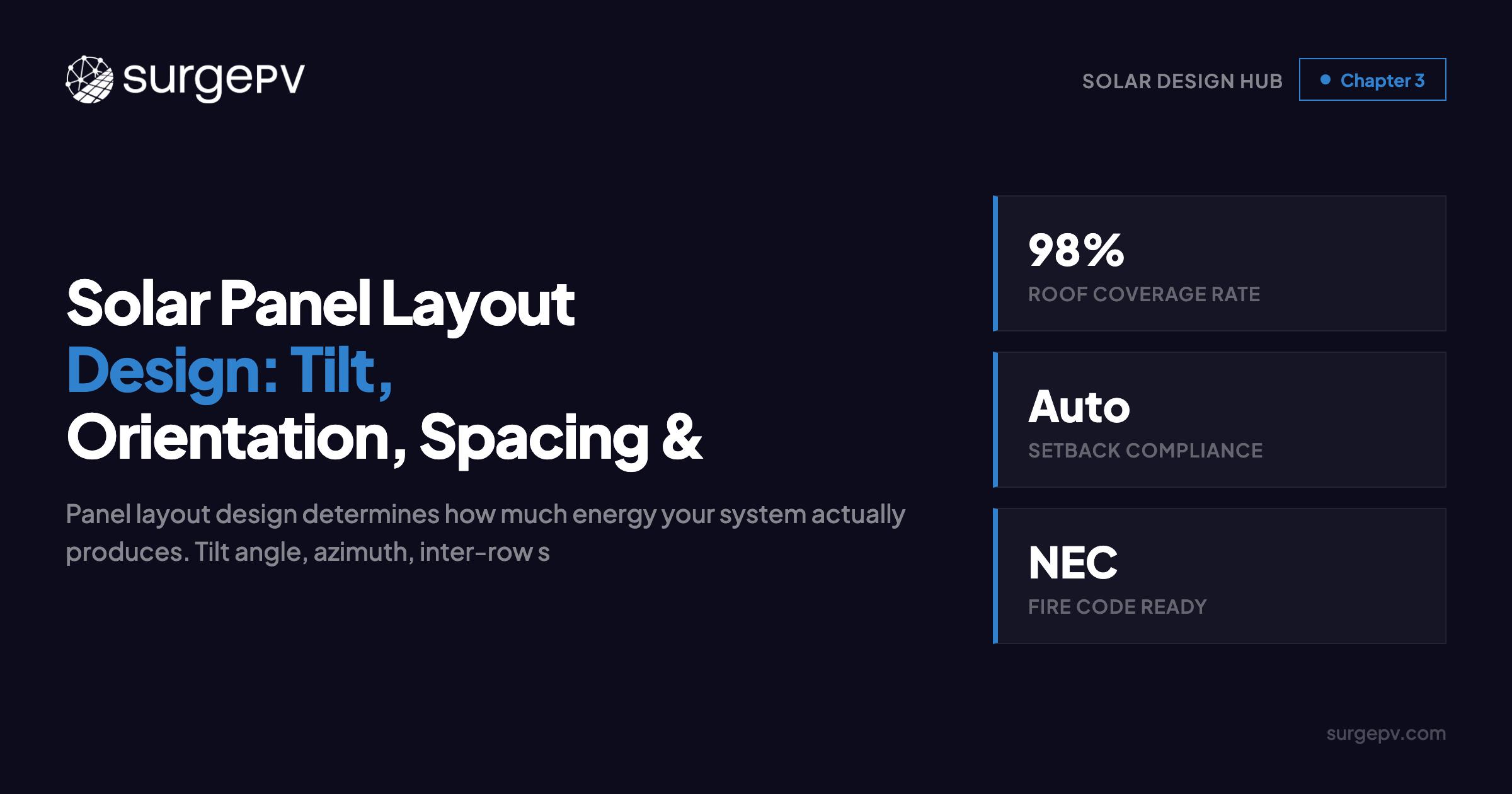 Solar Panel Layout Design: Tilt, Orientation, Spacing & Yield Optimization Guide