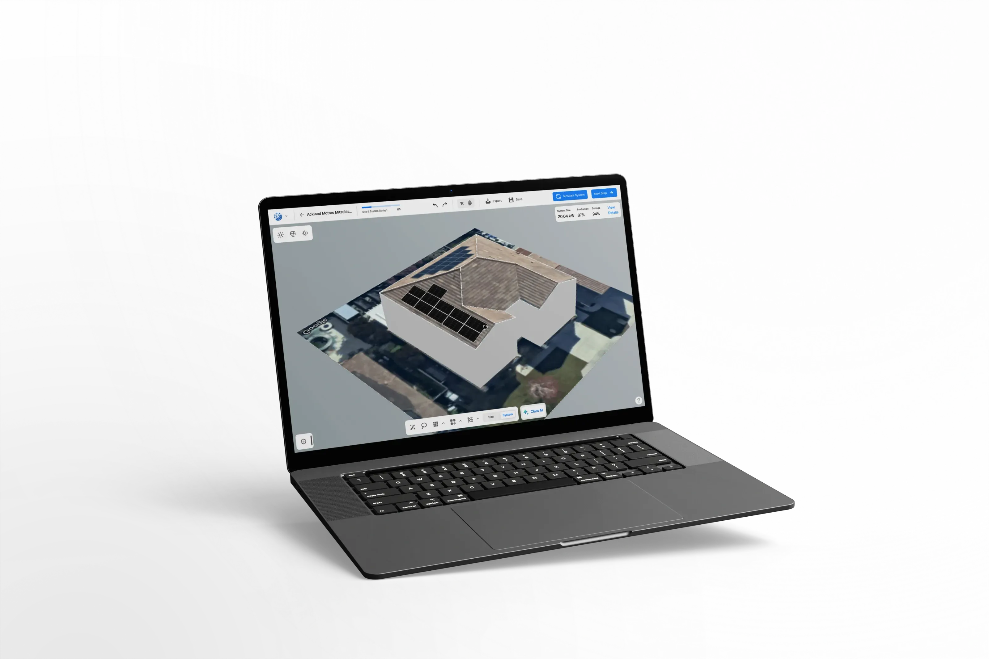 برنامج تصميم الطاقة الشمسية السكنية